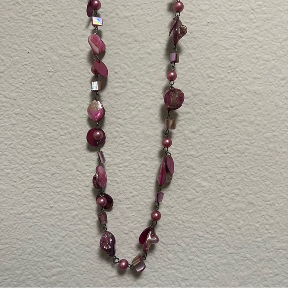 Long Pink Necklace - Picture 4 of 4